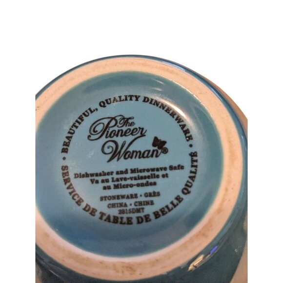 The Pioneer Woman Bloom Coffee Mug 16oz Tea Cup Floral Teal Pink Stoneware - Picture 5 of 6